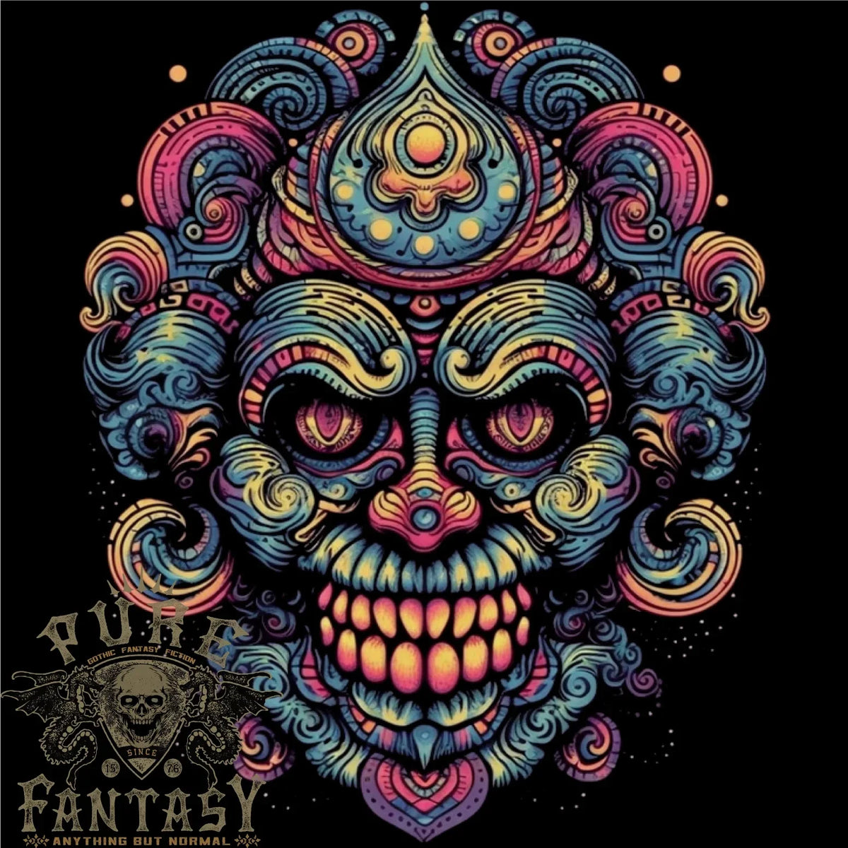An Evil Clown Mask Skull Mens Cotton Tee Top Unisex