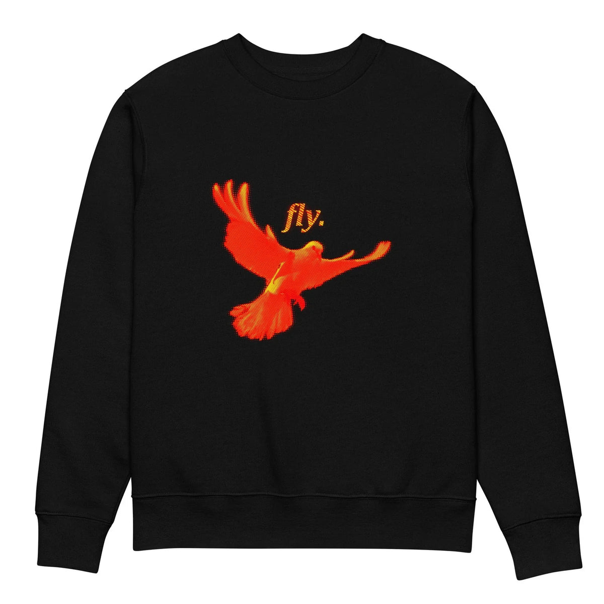 fly. 100% Organic Cotton Sweater Haha Funny Store Unisex