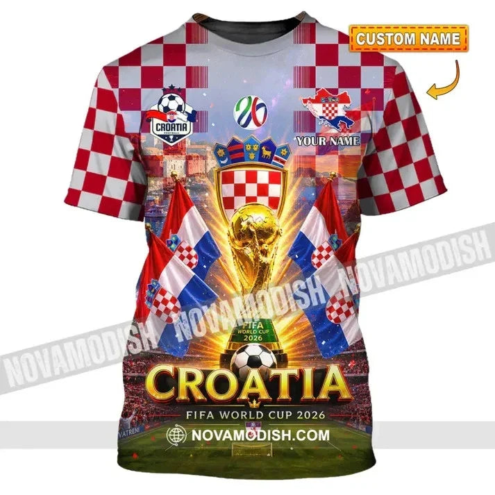 Unisex Shirt - Custom Croatia World Cup 2026 3D HS1282 Unisex
