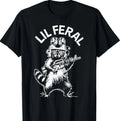 Lil Feral Funny Tactical Raccoon Military Law Enforcement T-Shirt