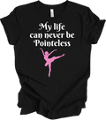 Ballet Dancer Silhouette Pink Ballerina Gift for Girls Women Dancing Trendy Tee Unisex