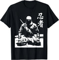 Ninja Kanji Japanese Calligraphy Shinobi Ninjutsu Black Cotton Polyester Unisex