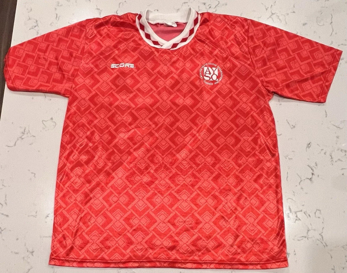 Vintage Soccer Shirt Adult Large Made In The U.S.A. Unisex