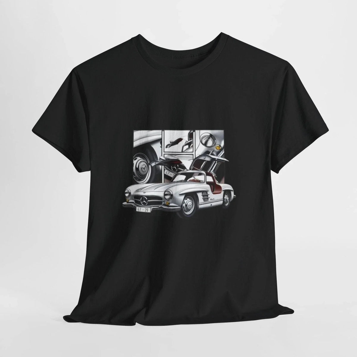 Mercedes-Benz 300 SL Gullwing Unisex Heavy Cotton Tee Unisex