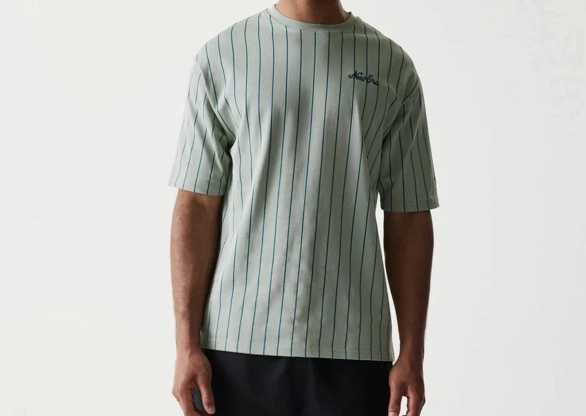 New Era Size M New Shirt Pinstripe Oversized Unisex