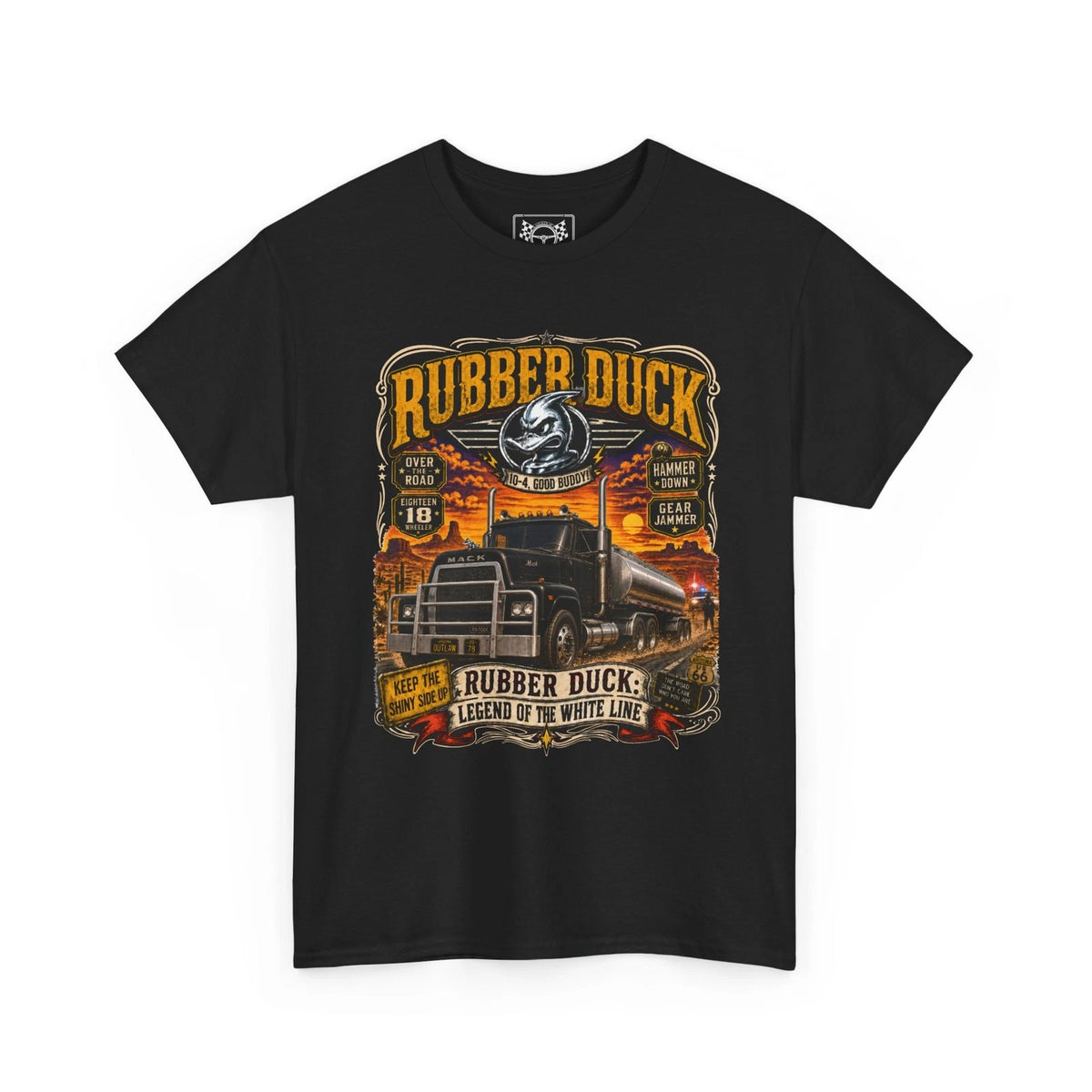 Rubber Duck Vintage Design T-Shirt - Convoy Truck Tee - Desert Highways Fan Gift