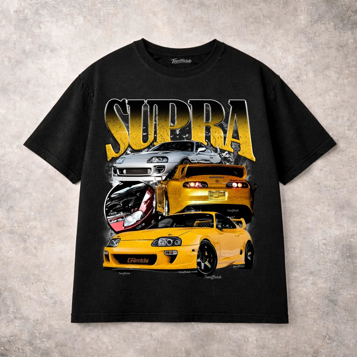 Toyota Supra T Shirt JDM Sports Car Turbo MK4 Street Racing Graphic Tee Unisex