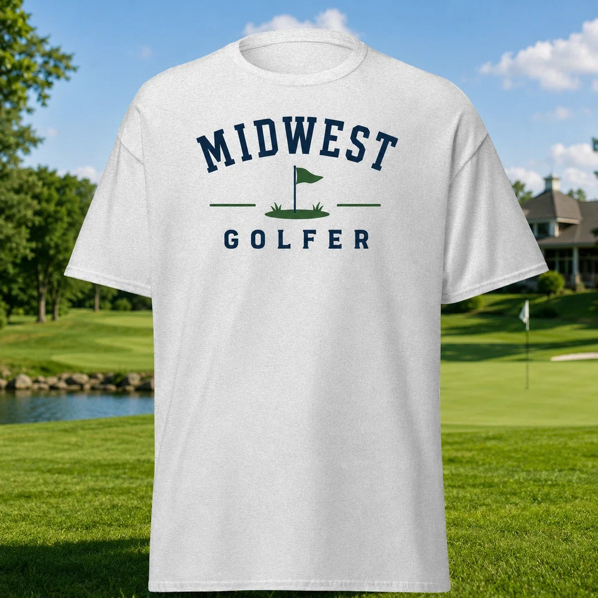 Midwest Golfer Shirt Golf Flag Tee Mens Funny Golfing Gift Fathers Dad Unisex