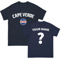 Cape Verde football T Shirt,Personalised football Tee,Custom Name and Number Top Unisex