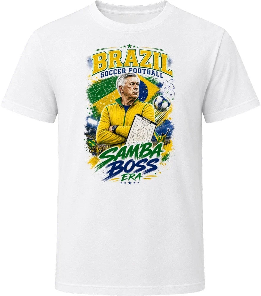 Brazil Soccer Football Coach Samba Boss Era T Shirt Unisex