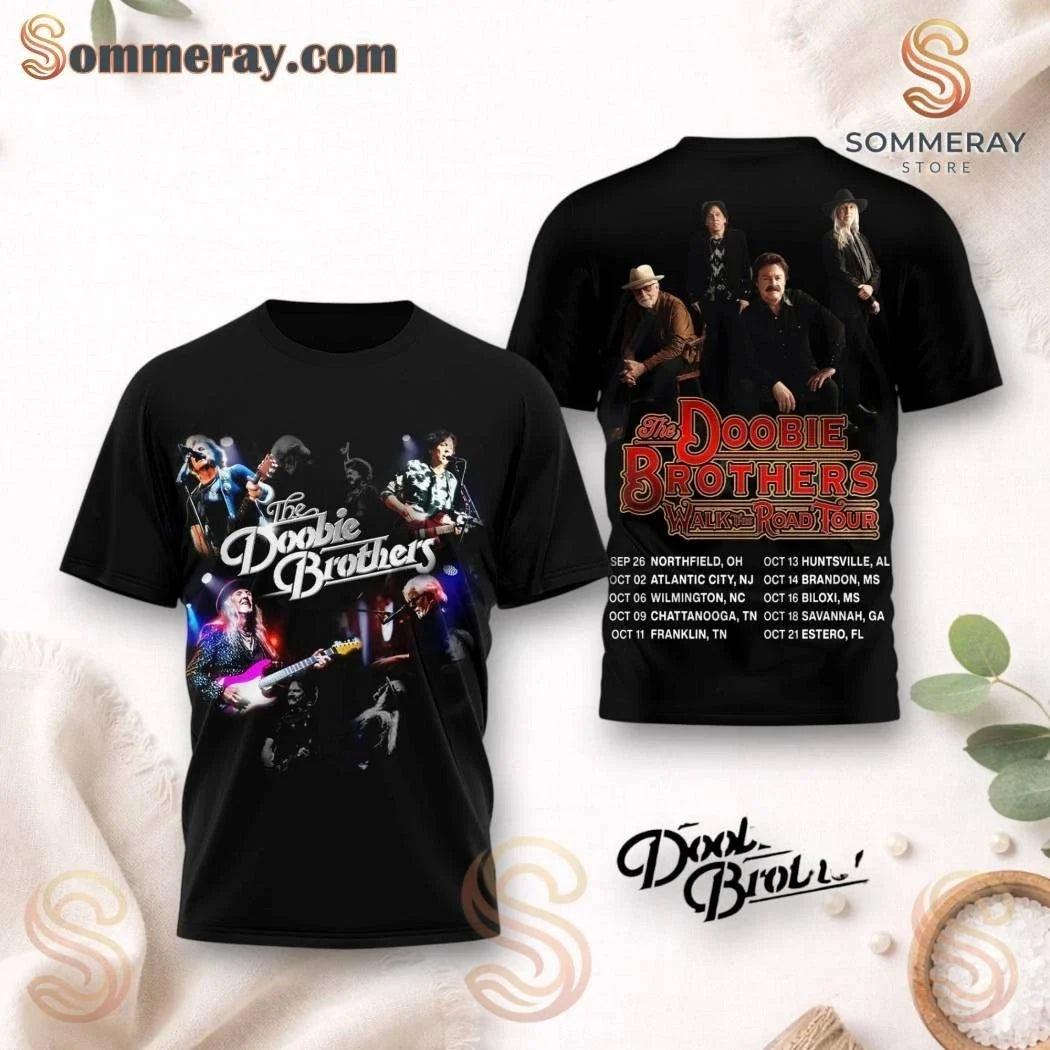 The Doobie Brothers Walk This Road Tour 2026 Multi 3D L3433 Unisex