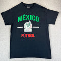Mexico Futbol Soccer T Shirt Black Mens Size Medium Short Sleeve Graphic Tee Unisex
