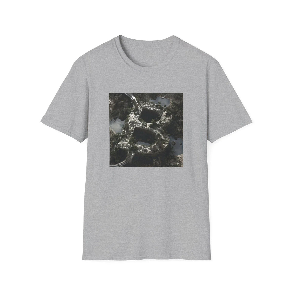 Abstract Marble Texture T Shirt | Dark Stone Graphic Tee | Modern Art Shirt Unisex