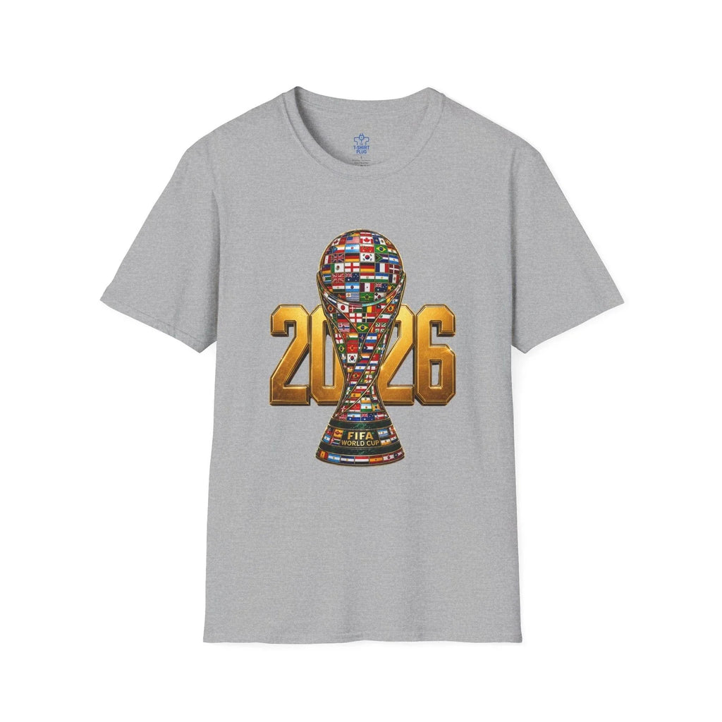2026 World Cup trophy with national flags | Soccer Football Unisex