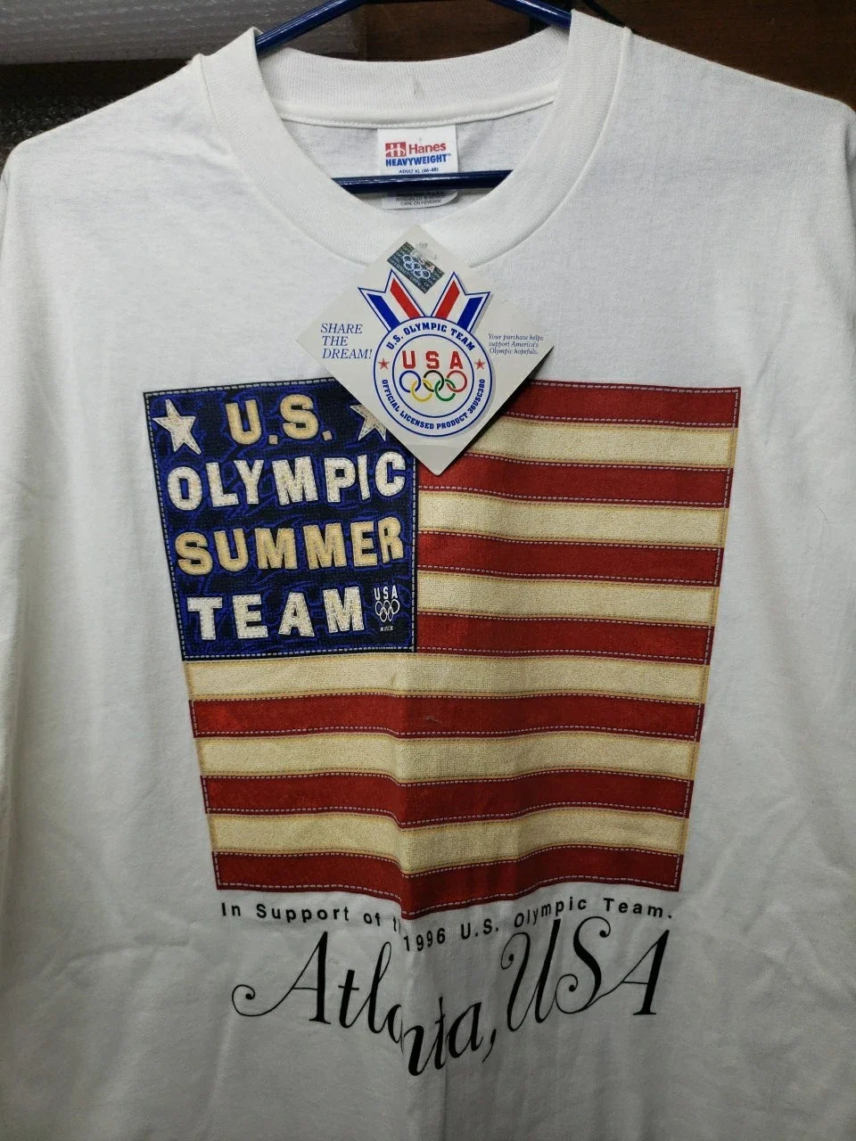 Rare NWT Hanes 1996 Atlanta Olympics Shirt XL Unisex