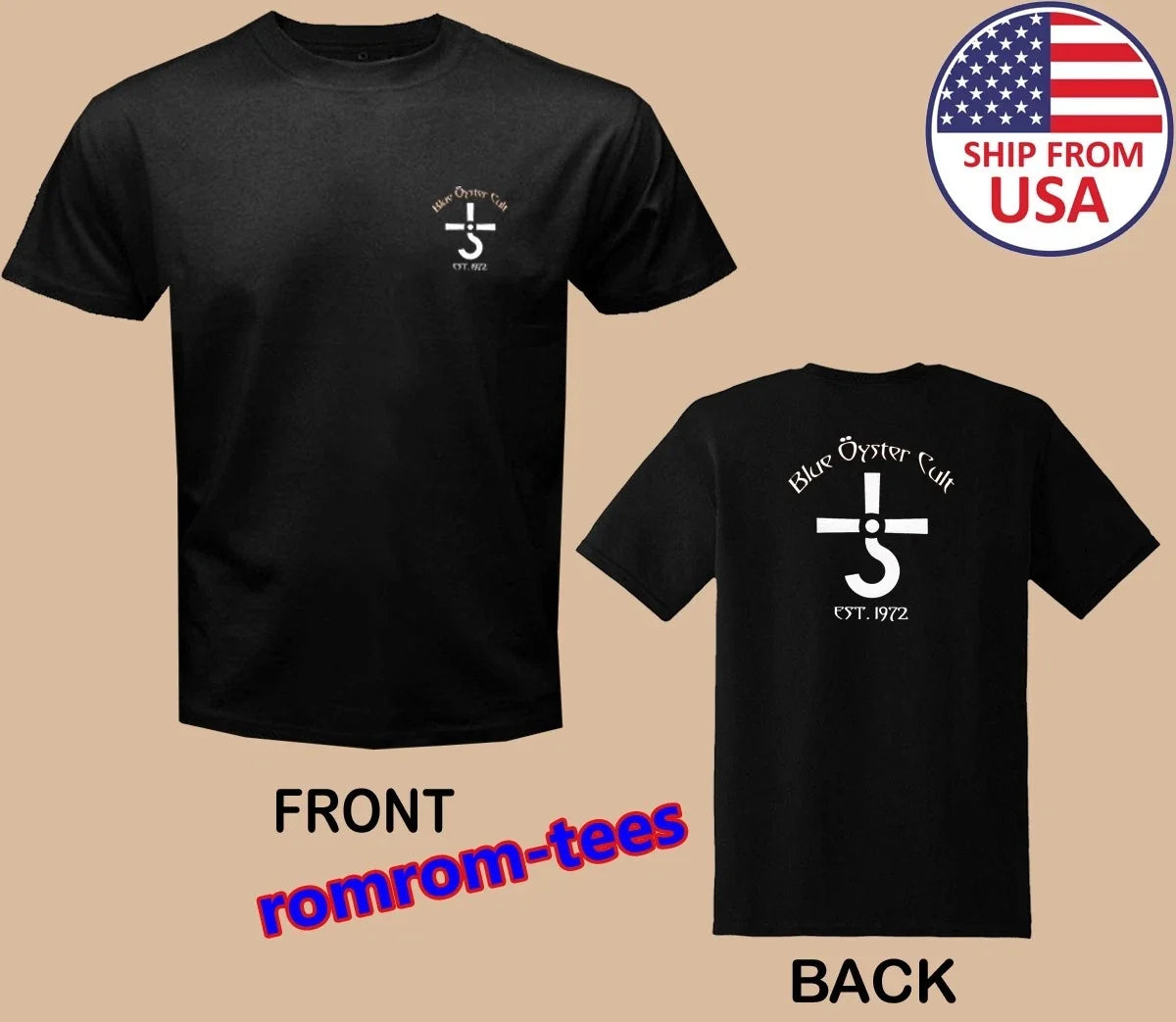 Blue Oyster Cult Black Size S-5XL Unisex