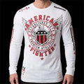 AMERICAN FIGHTER White EXCELSIOR Athletic Graphic Long Sleeve NWT Unisex