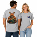 Kangaroo Soccer Ball Australia Flag Football Fan Graphic Tee Back Print Unisex