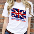 Armed Forces Day Show Your Support Uk Flag Veteran Latest Top Gift Tee Unisex