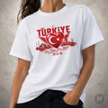 Turkey t shirt football 2026 flag top Turkiye soccer heart tee gift all sizes Unisex