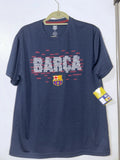 FCB FC BARCELONA Team Blue SOCCER Logo Fan Gym Gear Men's L Unisex
