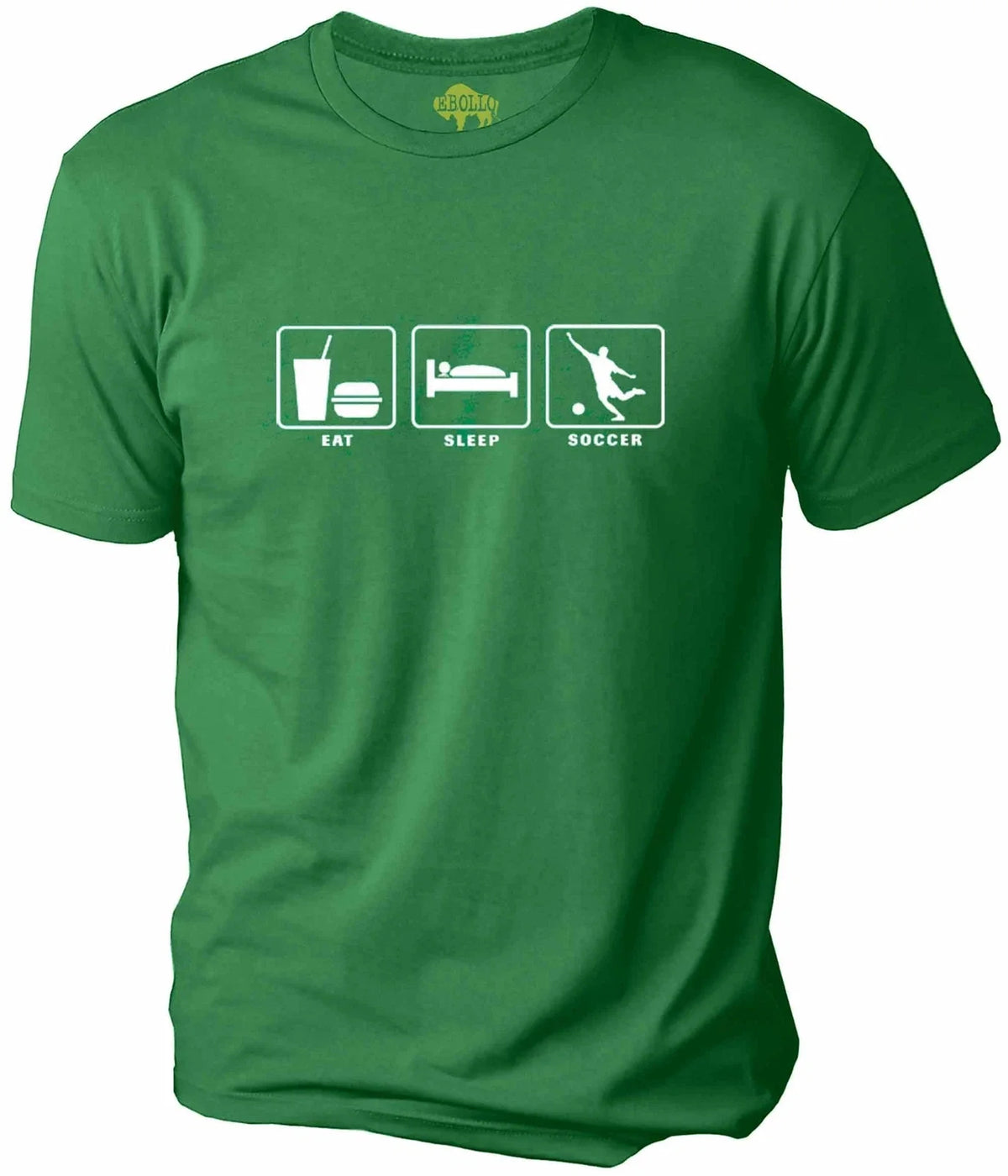 Soccer Shirt Men Eat Sleep SOCCER Graphic Funny Novelty Sarcastic Tee Unisex