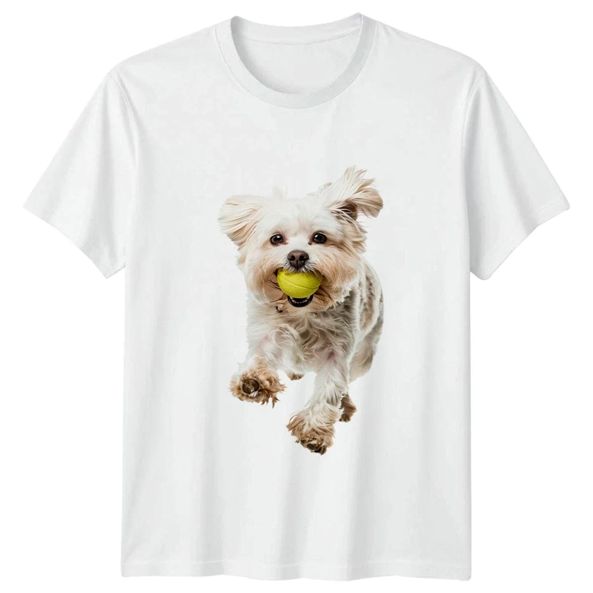 Dog Catching Tennis Ball Maltipoo Dogs Birthday Gift For Him And Her Unisex