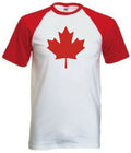 Canada International Short Sleeve Baseball T Shirt - Country Sport Flag Unisex