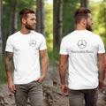 Mercedes Benz Motor Thsirt White Tee Front and Back Gildan Unisex Unisex