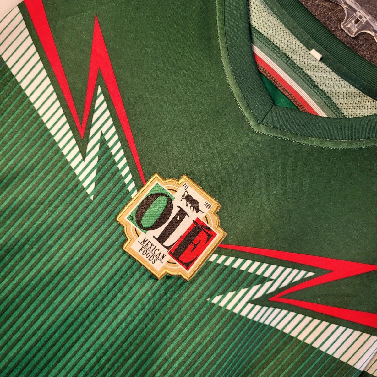 Federacion Mexicana Futbol Soccer Jersey Green Mexico Men's XL Ole Unisex