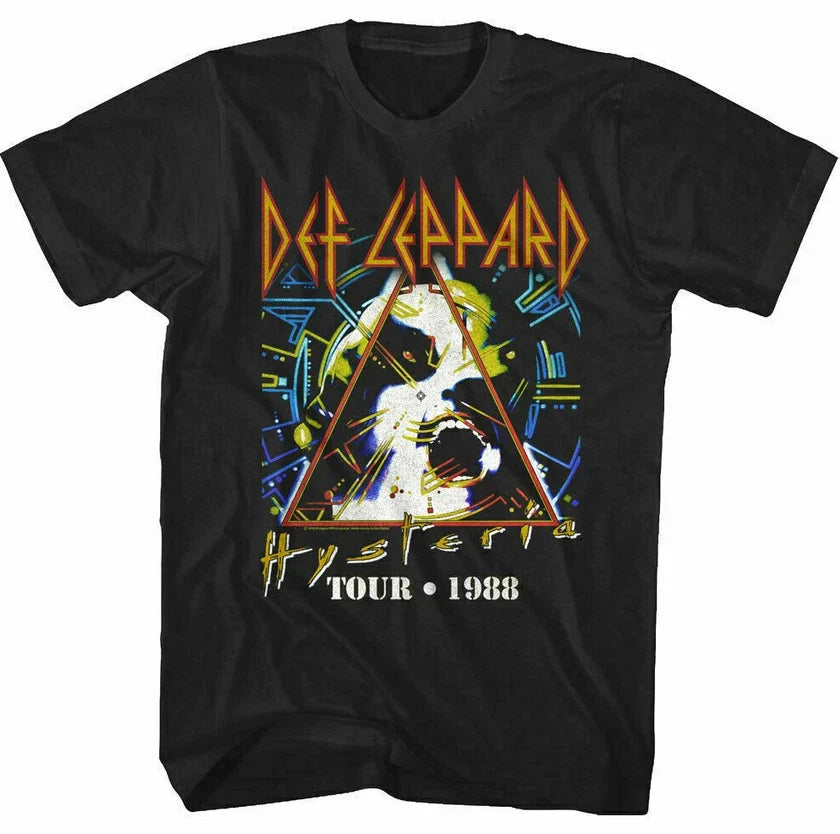 Def Leppard Hysteria Tour 88 Men’s T Shirt Unisex
