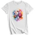 English Setter Rainbow Watercolor Portrait Dog Lover English Setter Gift Unisex