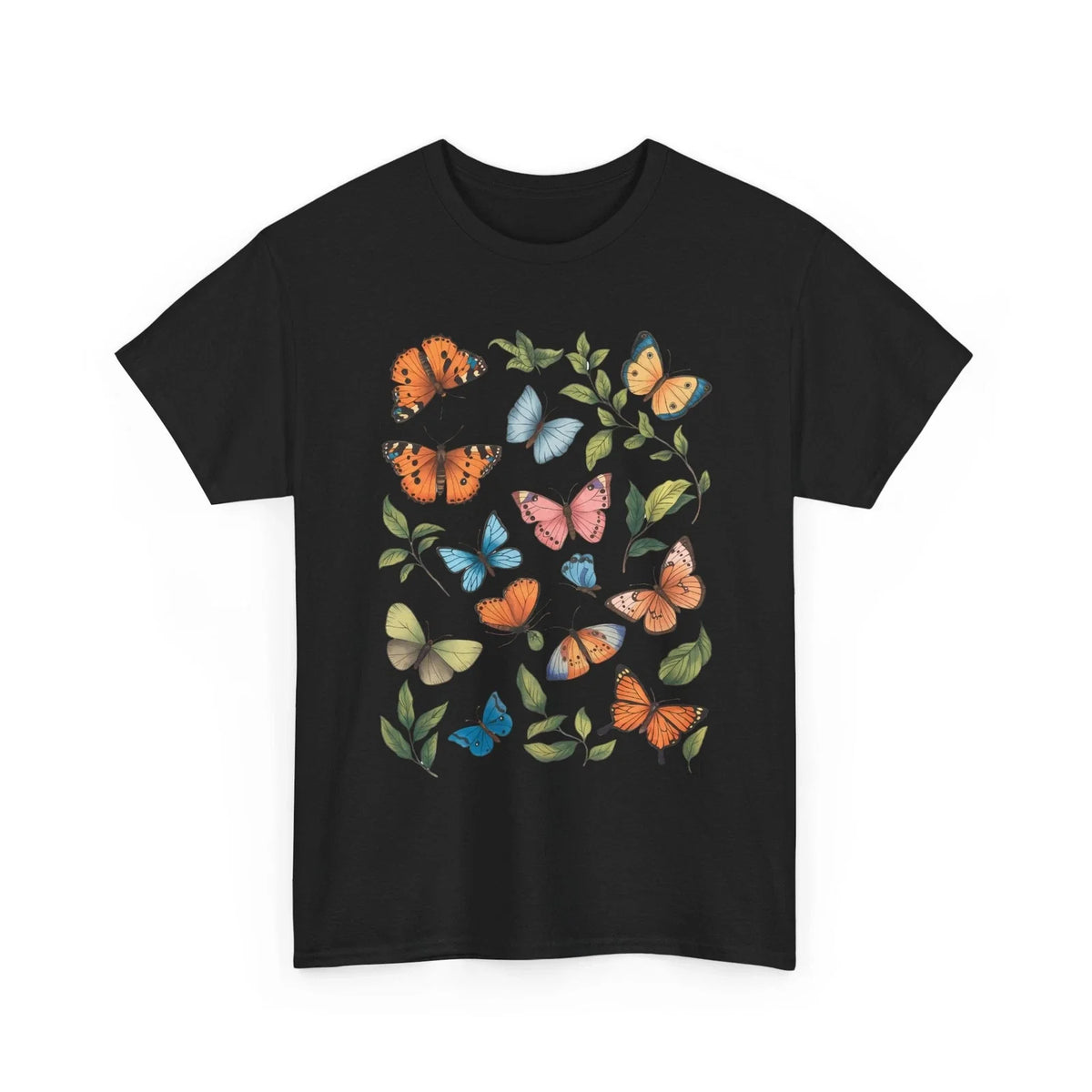 Butterfly Print Graphic Tee for Men and Women | Stylish Casual Trendy Tee Unisex