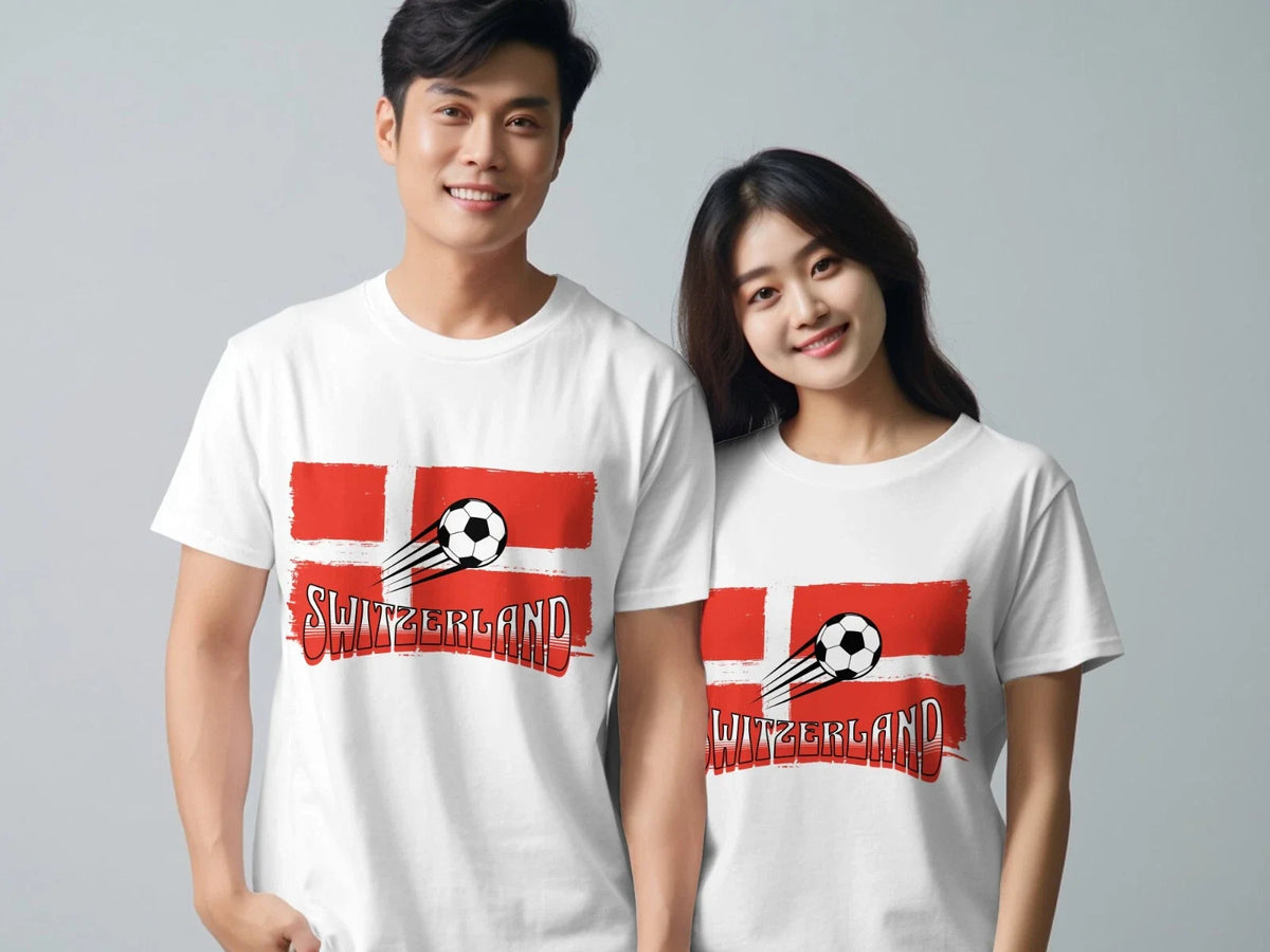Switzerland Football European Tournament Unisex Soccer TShirt Euros 2024 Unisex