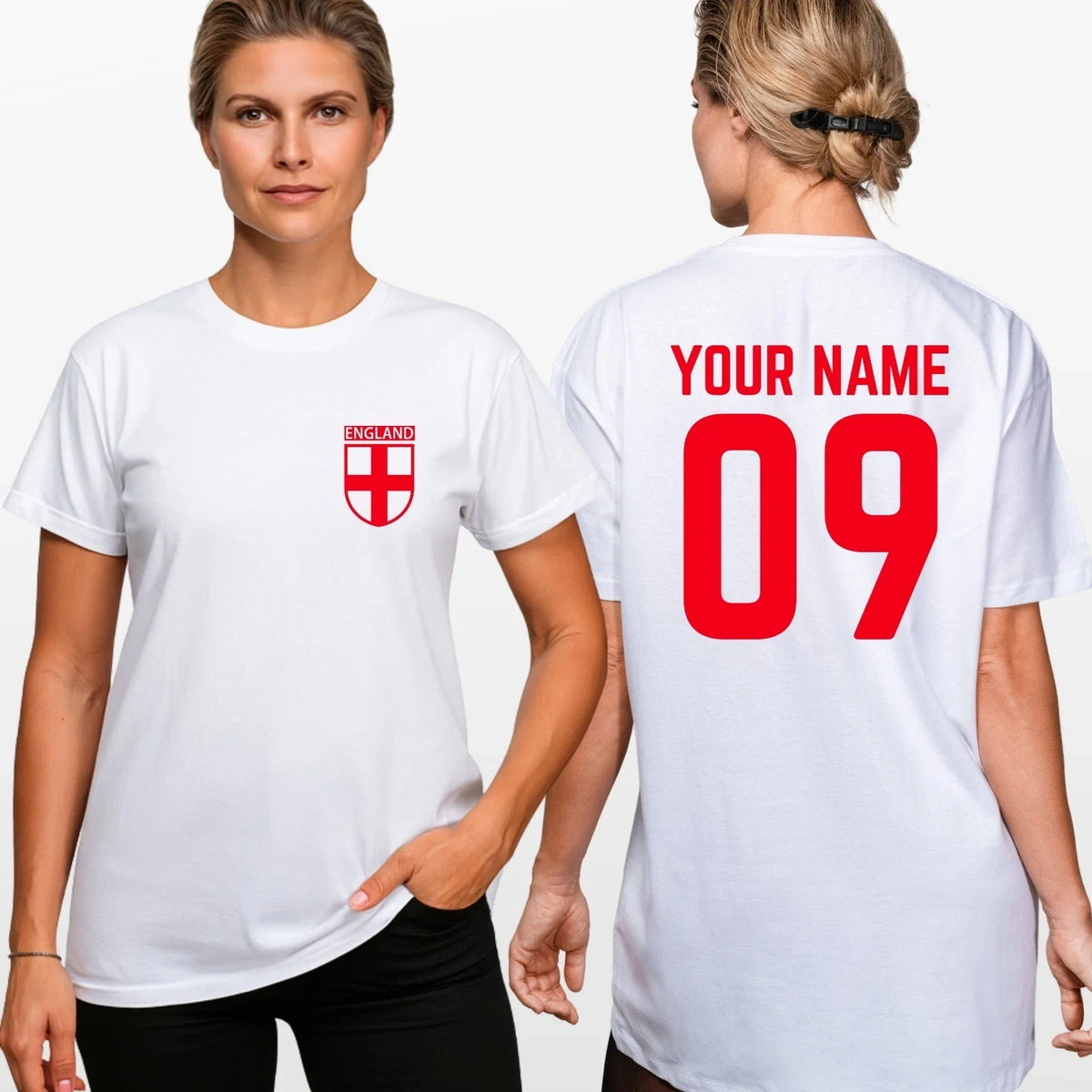 Personalised England Football T Shirt World Cup 2026 Kids Unisex Tee Unisex