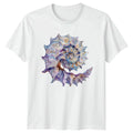 Watercolor Seashell Ocean Life Nature Mens Womens Graphic Tee Unisex