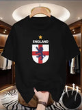 England Football T Shirt Three Lions Crest Mens Soccer Fan Tee Supporters Top Unisex