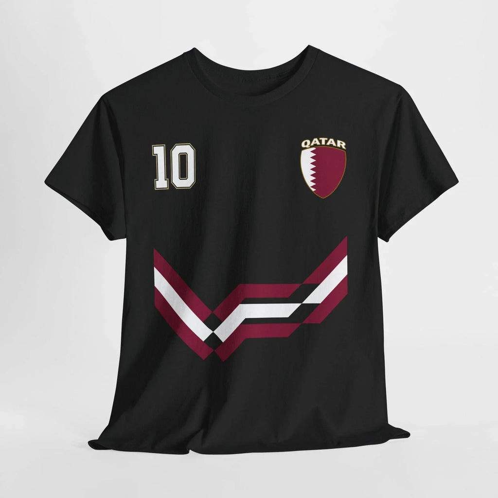 Qatar Number 10 Soccer Shirt, Qatari Soccer 2026 Jersey Style Shirt Unisex