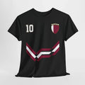 Qatar Number 10 Soccer Shirt, Qatari Soccer 2026 Jersey Style Shirt Unisex