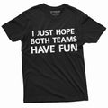 Sports Football Soccer Baseball Both teams have fun Mens Unisex Tee Unisex