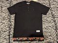 Halfwits Toronto Canada / Henley Size Large (Black & Floral Bottom) Unisex