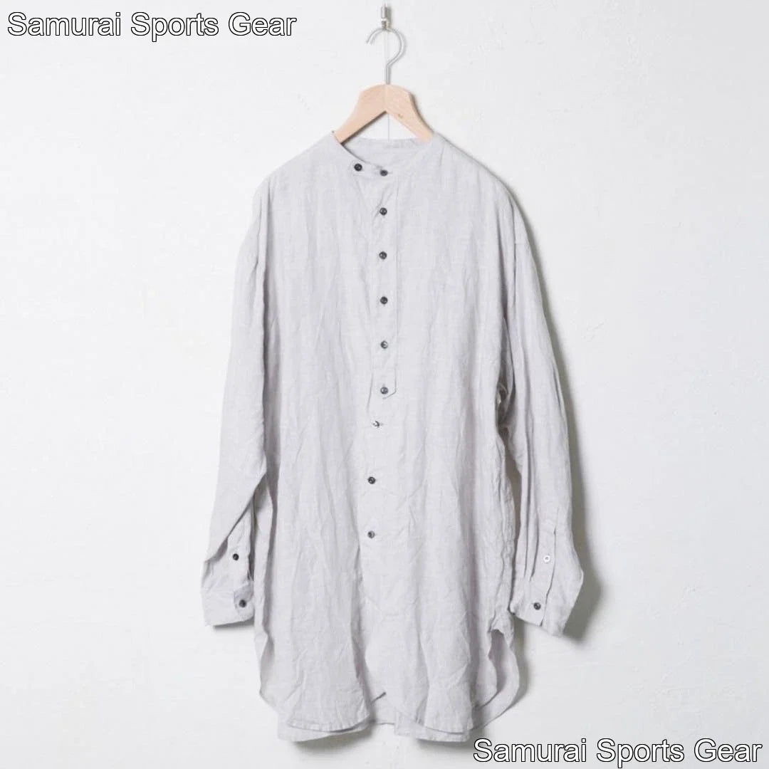 Vlas Blomme Tunic Shirt, Natural Pure Linen, Relaxed Fit, Casual Daily Wear Unisex
