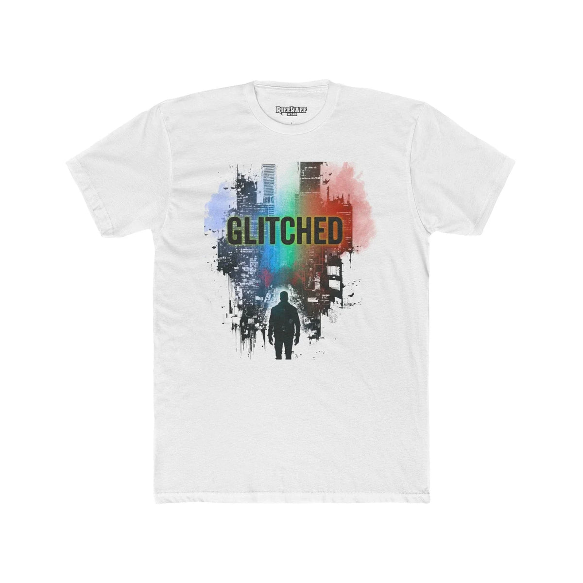 Glitched Unisex Cotton Crew Tee - Urban Streetwear Style - Riff Raff Wear Unisex