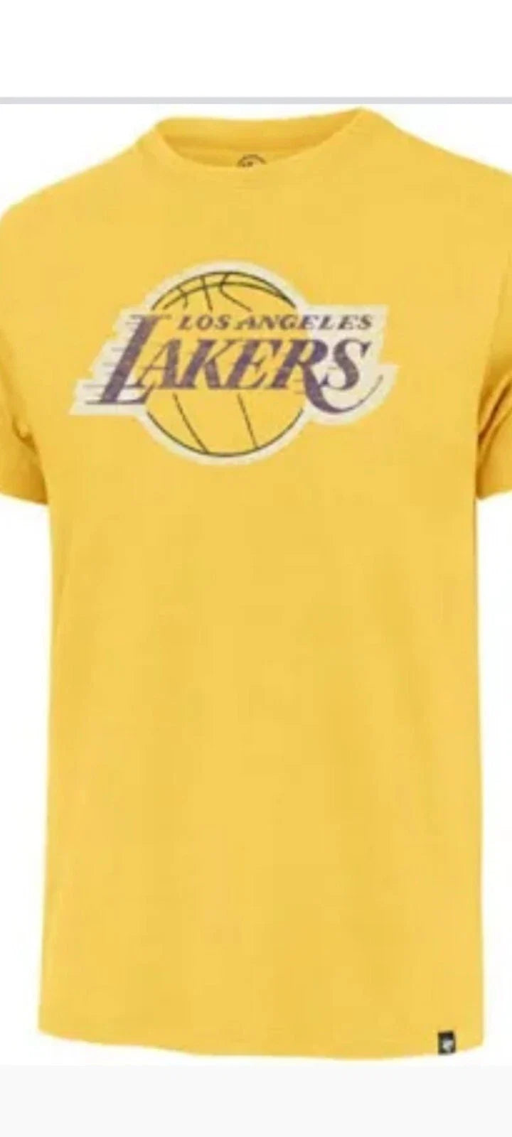NWT Los Angeles Lakers Tri Blend Scrum Distressed 47' Brand Shirt Mens XL Unisex