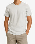 ZARA Men's White Minimal Size L Regular Crew Neck Cotton Jersey Unisex