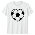 Heart Soccer Ball Sports Lovers Soccer Birthday Gift For Him And Her Unisex