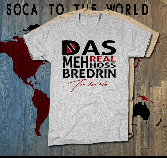 Trinidad Trinidad and Tobago flag TNT Carnival Soca bredrin WHITE tee Unisex