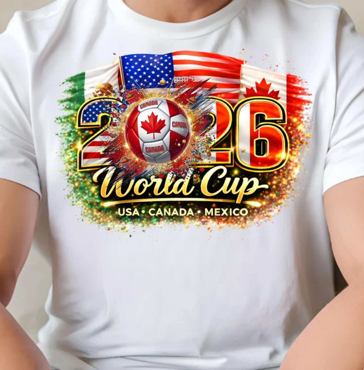 2026 Soccer World Cup Tee USA Canada Mexico Shirt Football Fans Gift Idea Unisex