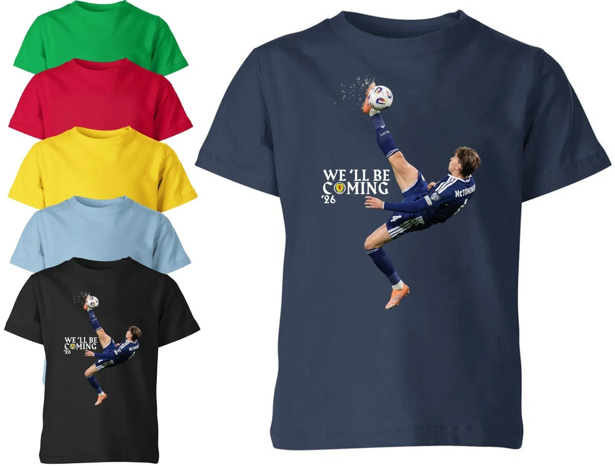 Scotland Football World Cup 2026 Overhead Kick We'll Be Coming Unisex T shirt Unisex