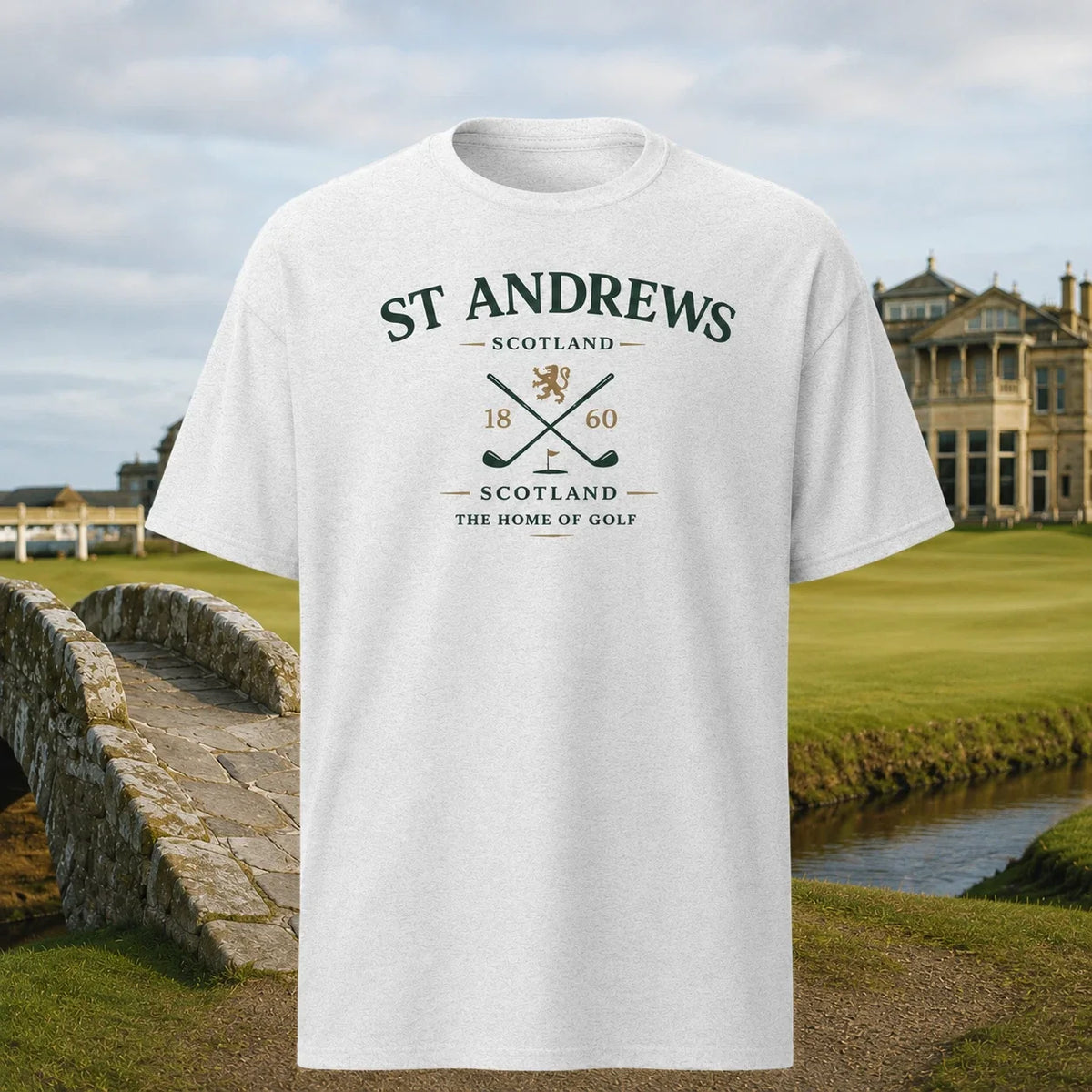 St Andrews Scotland Golf Shirt Home Of Golf Vintage Golf Club Tee Unisex